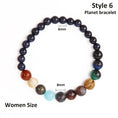 Load image into Gallery viewer, Zen Accessories - 7 Chakras Reiki Stone Bracelet - Yoga Balance Energy Volcanic Stones Beads - Stone Accessories - Personal Hour for Yoga and Meditations 
