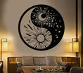Load image into Gallery viewer, Vinyl wall decoration yin and yang symbol sun with moon balance Yoga and Meditation Products - Personal Hour
