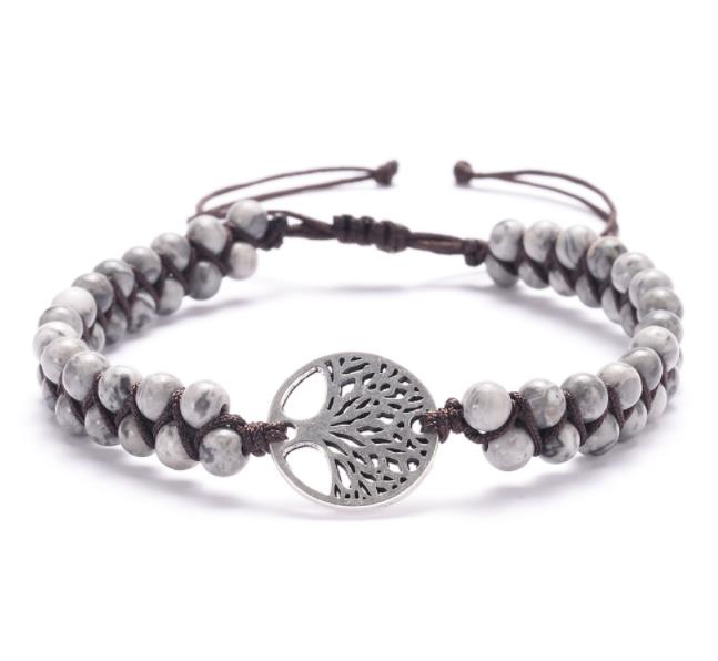 Stone Accessories  -Tree Charm Bracelets - Yoga Friendship Lover Bracelet - Personal Hour for Yoga and Meditations 