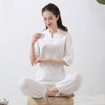 Load image into Gallery viewer, Tai chi Uniform Cotton Linen - Kung fu Clothing - Meditation Clothes - Personal Hour for Yoga and Meditations 
