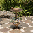 Load image into Gallery viewer, Zen Outdoor Decor Garden Bird Bath and Solar Powered Fountain - Personal Hour for Yoga and Meditations 
