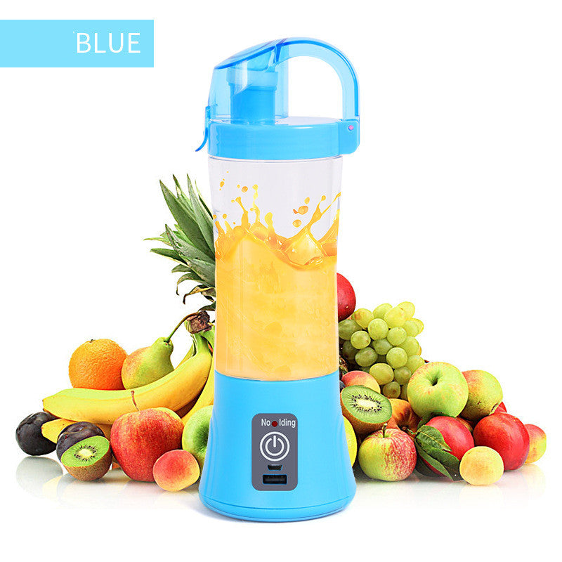 Portable Electric Fruit Juicer with  Yoga Resistance Rubber Bands - Personal Hour for Yoga and Meditations 
