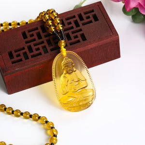 Open image in slideshow, Huang Shuijing Buddha Bodhisattva Necklace Pendant eight Guardian twelve zodiac female natal Buddha jewelry - Personal Hour for Yoga and Meditations 
