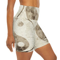 Load image into Gallery viewer, High Waisted Yoga Shorts - Yin Yang Style - Personal Hour for Yoga and Meditations 
