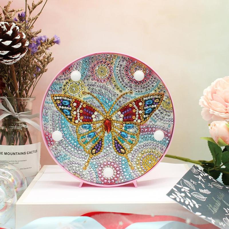 Meditation Gift - DIY Diamond Painting LED Night Light Embroidery Yoga and Meditation Products - Personal Hour