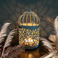Load image into Gallery viewer, Metal Wrought Iron Birdcage Candle Holder - Zen Decoration - Personal Hour for Yoga and Meditations 
