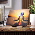 Load image into Gallery viewer, Ceramic Meditation - Yoga Tile - Zen Decor Ideas - Personal Hour for Yoga and Meditations 
