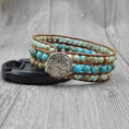 Load image into Gallery viewer, Stone Accessories  - Natural stone multilayer bracelet - Personal Hour for Yoga and Meditations 
