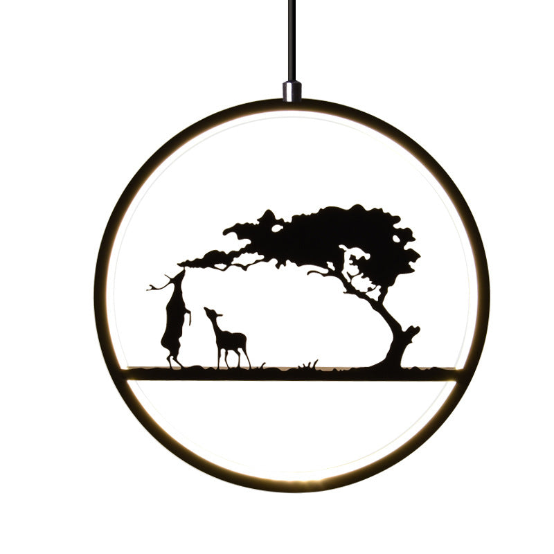 Zen Decor Ideas -Creative deer chandelier Nordic modern chandelier - Personal Hour for Yoga and Meditations 