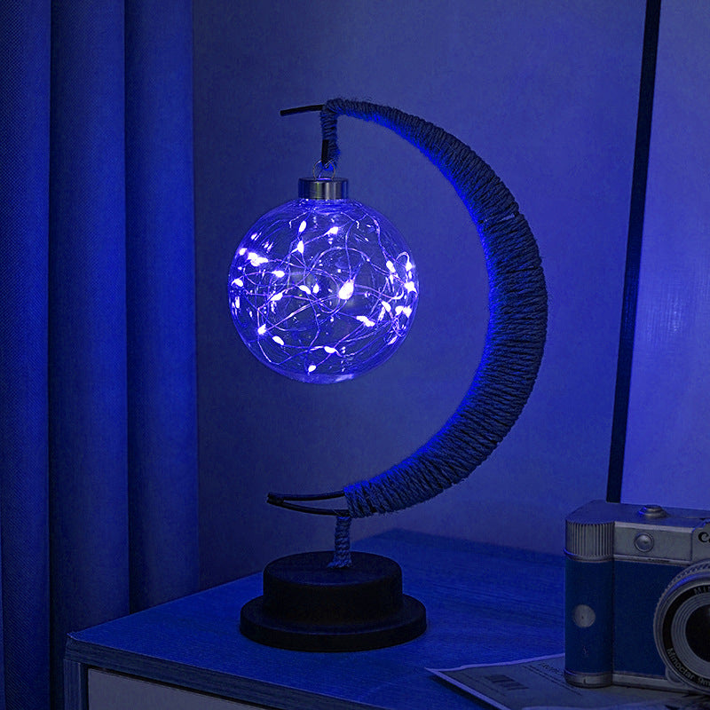 Yoga Decor - Moon Lamp with Star - Ramadan 2022 Decor - Personal Hour 