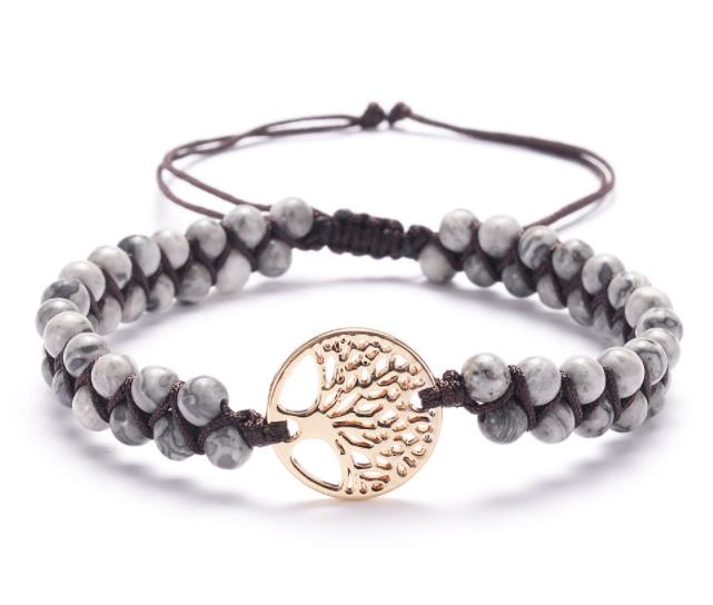 Stone Accessories  -Tree Charm Bracelets - Yoga Friendship Lover Bracelet - Personal Hour for Yoga and Meditations 
