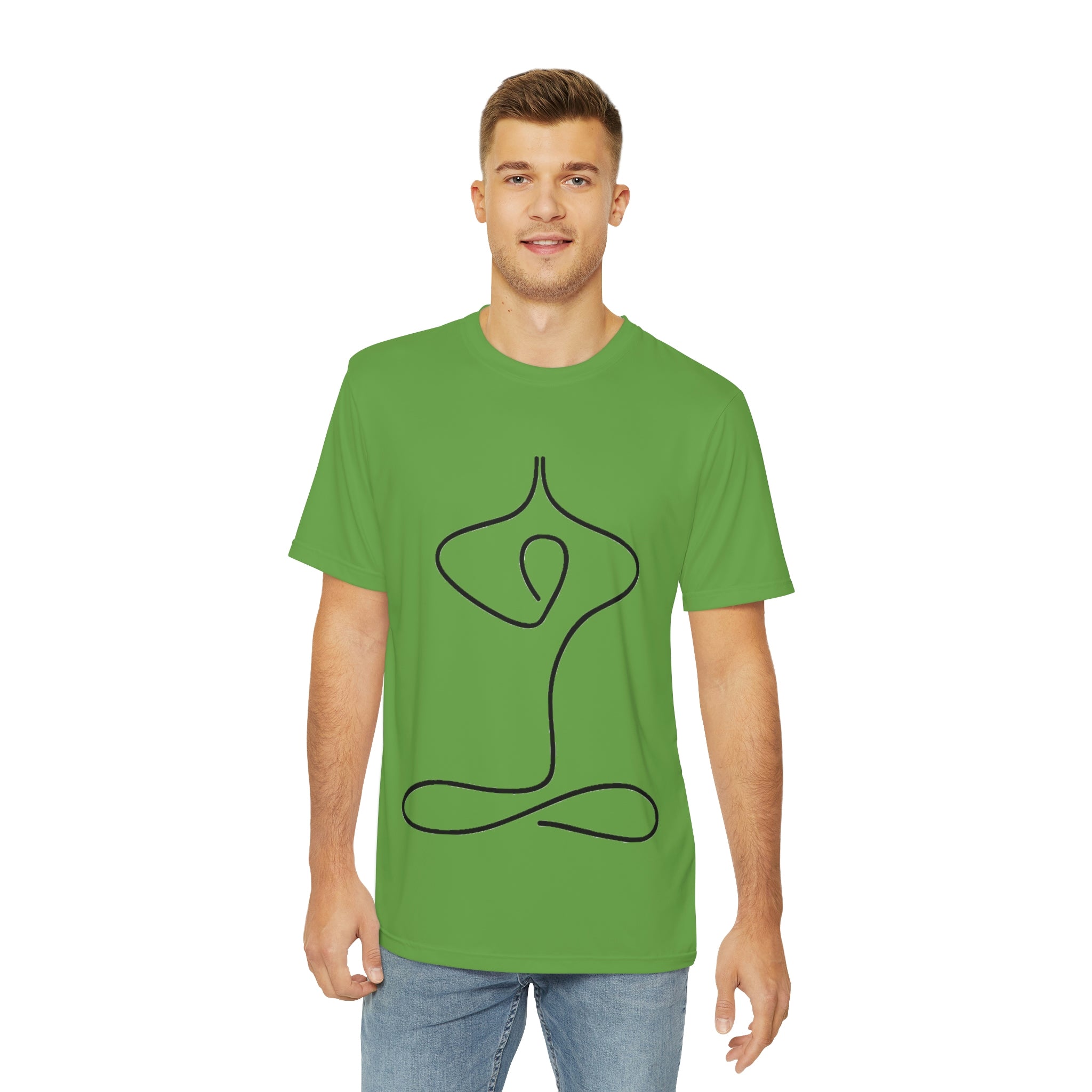 Men's Polyester Yoga Tee - Personal Hour for Yoga and Meditations 
