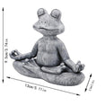 Load image into Gallery viewer, Zen Garden Decor - Frog Figurine Resin Yoga Statue - Personal Hour for Yoga and Meditations 
