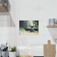 Load image into Gallery viewer, Zen Decor Ideas - Ceramic Balanced Photo Tile - Personal Hour for Yoga and Meditations 
