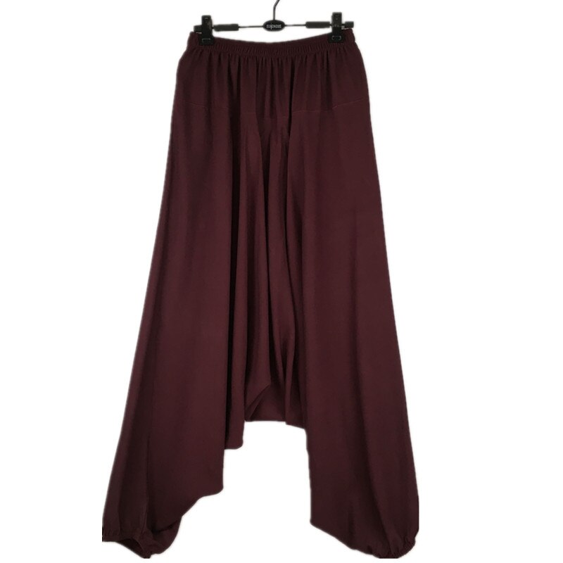 Yoga harem plants - loose women casual trousers with wide legs - Personal Hour for Yoga and Meditations 