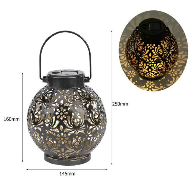 Zen Garden -Waterproof Solar Lamp Retro Hollow Lantern Light Yoga and Meditation Products - Personal Hour