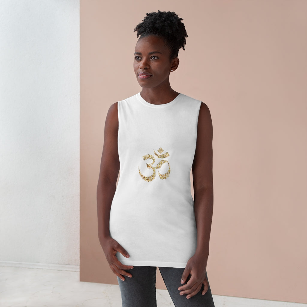Om (Aum) Unisex Yoga Tank - Yoga Tank with Om Sign - Personal Hour for Yoga and Meditations 