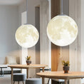 Load image into Gallery viewer, 3D full moon chandelier - Zen Decor Ideas - Personal Hour for Yoga and Meditations 

