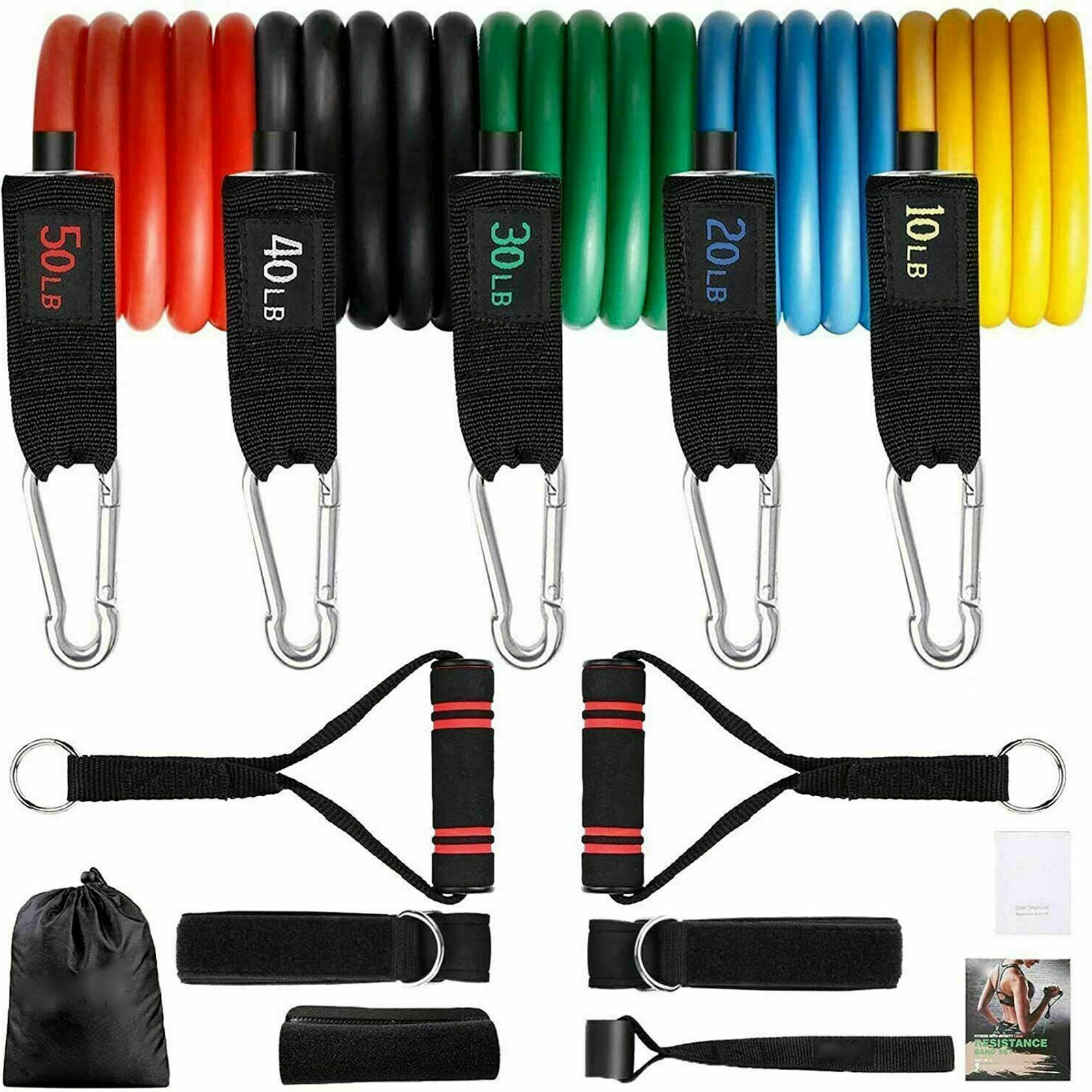 Yoga Resistance Band 101 Stretching Set - Personal Hour for Yoga and Meditations 