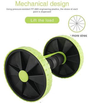 Ab Roller Wheel for Home Workouts - Yoga and Pilates Wheels for Balance Training - Personal Hour for Yoga and Meditations 