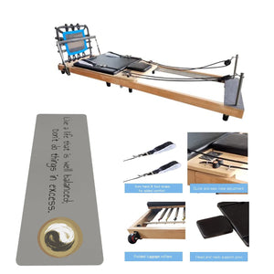 Arena - Foldable Wood Pilates Reformer Machine - Personal Hour for Yoga and Meditations 