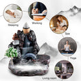 Load image into Gallery viewer, Backflow Incense Burner Ceramic Backflow Incense Holder Incense Holder - Zen Decor Sandalwood Interior Bedroom Aromatherapy - Personal Hour for Yoga and Meditations 
