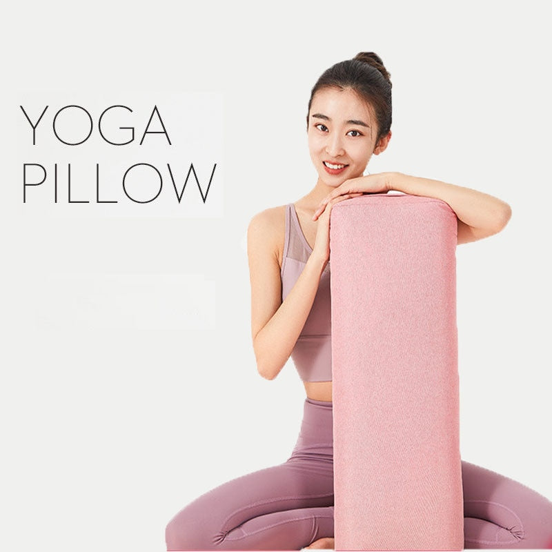 Cotton and linen texture Square Yoga Pillow - Personal Hour for Yoga and Meditations 