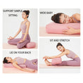 Load image into Gallery viewer, Cotton and linen texture Square Yoga Pillow - Personal Hour for Yoga and Meditations 

