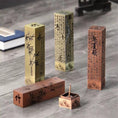 Load image into Gallery viewer, Creative Buddhist Sutra Alloy Incense Stick Burner - Zen Gifts - Personal Hour for Yoga and Meditations 
