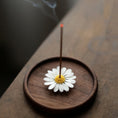 Load image into Gallery viewer, Daisy Incense Holder Mini Incense Burner Stick Ceramic Cones - Zen Decor Ideas - Personal Hour for Yoga and Meditations 
