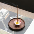 Load image into Gallery viewer, Daisy Incense Holder Mini Incense Burner Stick Ceramic Cones - Zen Decor Ideas - Personal Hour for Yoga and Meditations 
