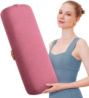 Open image in slideshow, Cotton Yoga Bolster - Personal Hour for Yoga and Meditations 
