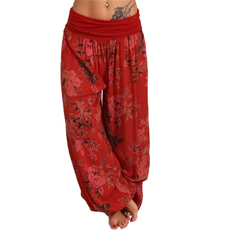 Relaxed Fit Yoga Pants - Woman Loose Pants for Yoga and Gym