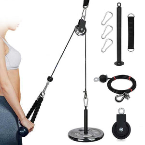 Open image in slideshow, Fitness DIY Pulley Cable Machine Attachment System Loading Pin Lifting Arm Biceps Triceps Hand Strength Training Pilates and Gym Equipment - Personal Hour for Yoga and Meditations 
