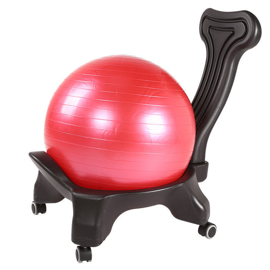 Yoga Ball Chair - Yoga and Pilates Ball Chair With Wheels and Stability Ball is Included - Personal Hour for Yoga and Meditations