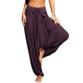 Load image into Gallery viewer, Meditation and Yoga Loose Clothes -Women Harem Pants Drop Crotch Baggy Wide Leg Hippy Boho - Personal Hour for Yoga and Meditations 
