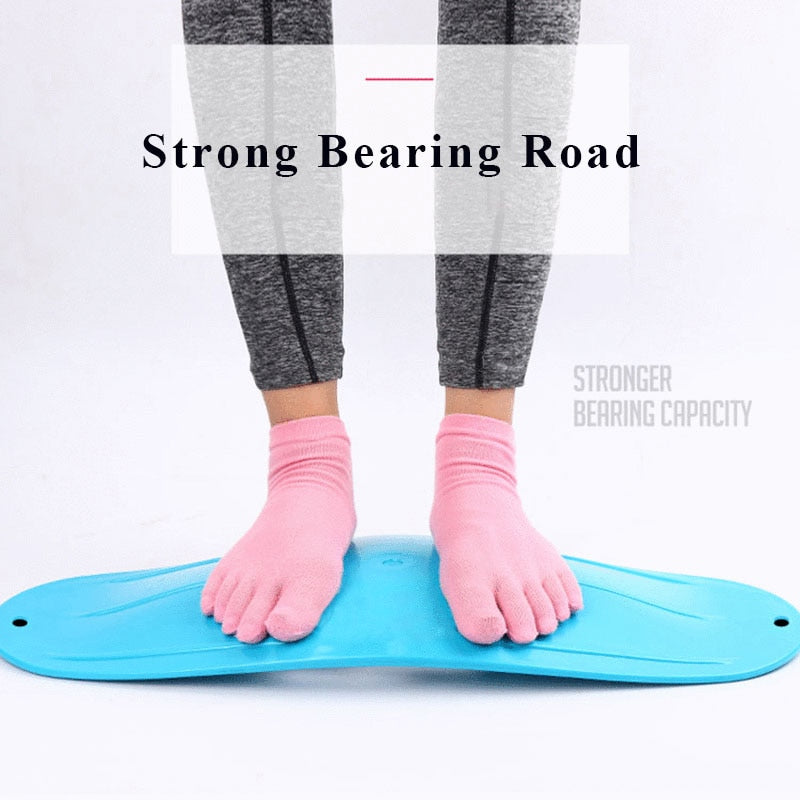 Waist Twisting Balance Board Yoga and Pilates Equipment Aerobic Exercise -  Yoga Balance Board Sport At Home - Personal Hour for Yoga and Meditations 