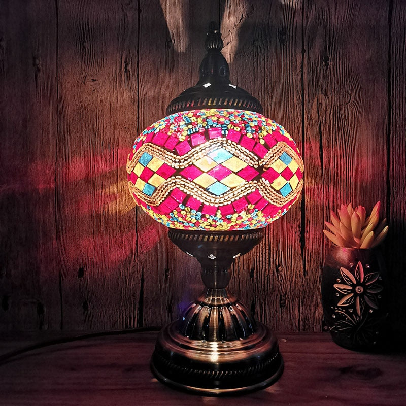 Handmade Nightlight Glass Decorative Lamp - Zen Decor Ideas - Personal Hour for Yoga and Meditations 