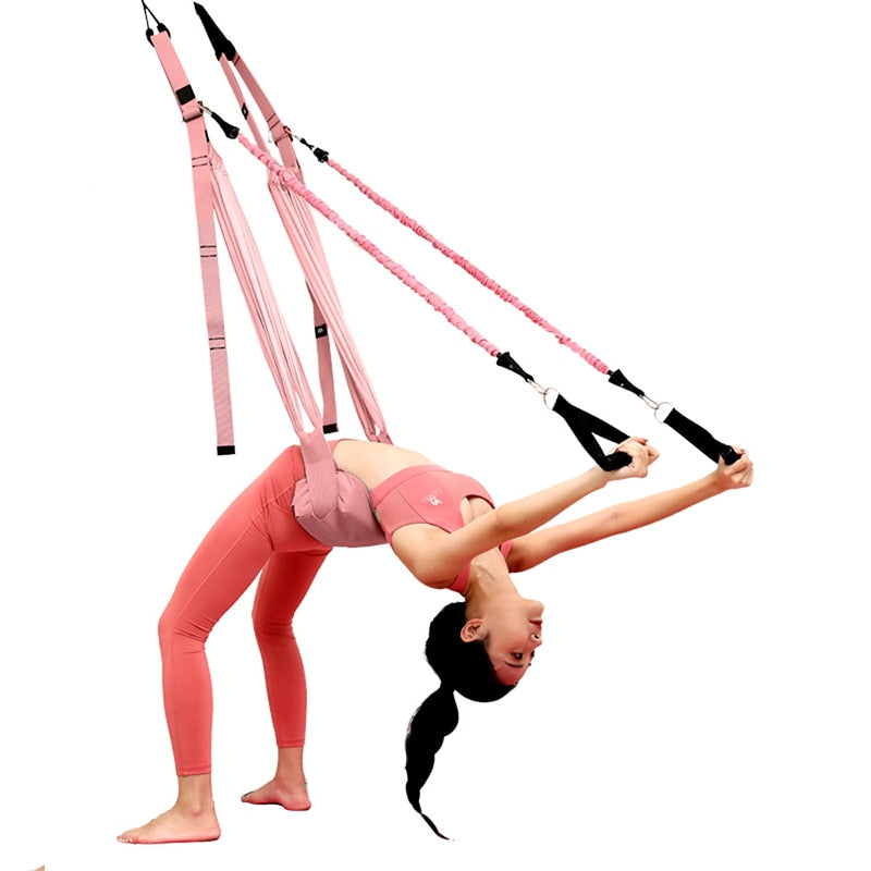 Home Yoga Hammock-  Aerial Yoga Swing Legs Stretch Strap Inversion Exercises Flexibility - Personal Hour for Yoga and Meditations 