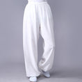 Load image into Gallery viewer, Unisex Kung Fu Clothing Wushu Tai Chi Pants Linen - Plus Size Elastic Martial - Yoga Trousers - Personal Hour for Yoga and Meditations 
