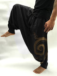 Load image into Gallery viewer, Men's Meditation Elastic Waist Baggy Hippie Yoga Harem Pants Men-  Baggy Hippie Boho Gypsy Aladdin Hippie Boho Aladdin Alibaba Harem - Personal Hour for Yoga and Meditations 
