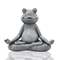 Load image into Gallery viewer, Zen Decor Ideas - MINI Yoga Frog Statue Garden Decoration Accessories Meditating Frog Miniature Figurine Frog - Personal Hour for Yoga and Meditations 

