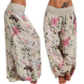 Load image into Gallery viewer, Women Ladies Yoga and Meditation Indian Style Pants Floral Baggy Loose Comfy Long High Waist Harem Pants - Personal Hour for Yoga and Meditations 
