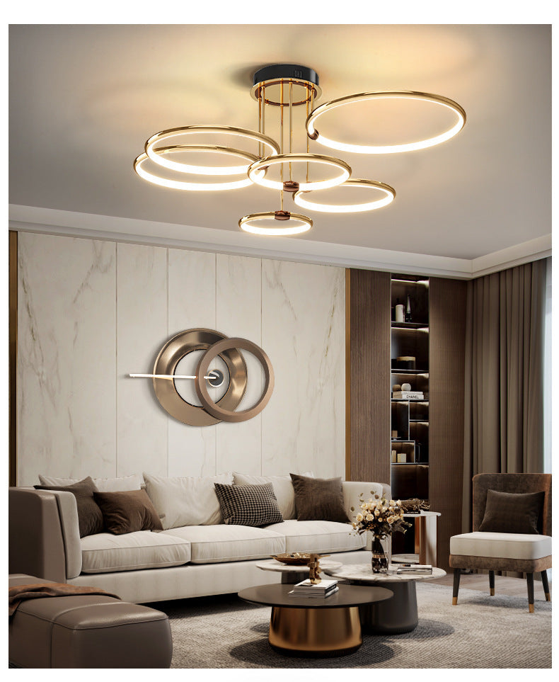 Simple New Design Aluminum LED Circle Ring Hanging Light - Zen environment lightings - Personal Hour for Yoga and Meditations 