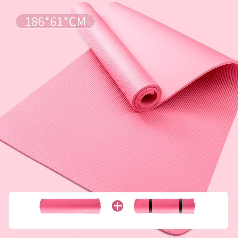 Large and Thick Yoga Mat - Non-Slip Yoga and Pilates Mat - Mat for pilates wall unit - Personal Hour for Yoga and Meditations 