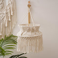 Load image into Gallery viewer, Macrame Lampshade Ceiling Hanging Pendant Light Boho Lamp Shade - Zen Decor Ideas - Personal Hour for Yoga and Meditations 
