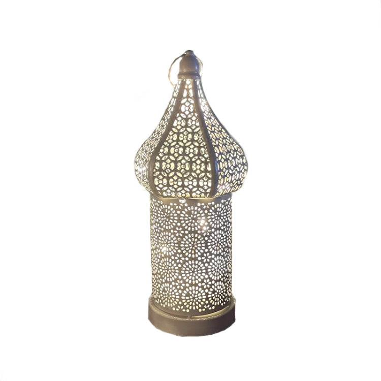 Moroccan Hollow Led Wind Lamp Wrought Iron Lantern - Zen environment lightings - Personal Hour for Yoga and Meditations 