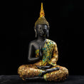 Load image into Gallery viewer, Zen Decor Ideas - Buddha Statue Large Thailand Buda Buddha Sculpture Green Resin Hand Made Buddhism Hindu Fengshui - Personal Hour for Yoga and Meditations 
