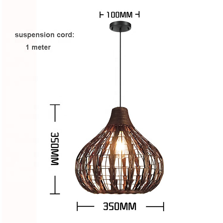 Mediation and Zen Decor Ideas - Natural Woven Lampshade Rattan Bamboo Chandelier Pendant Light Shade Indonesia Rattan Cane Ball Lights Bamboo Lamp Rattan - Personal Hour for Yoga and Meditations 