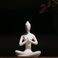 Load image into Gallery viewer, Modern Yoga Decor - Simple Girl Abstract White Porcelain Crafts - Personal Hour for Yoga and Meditations 
